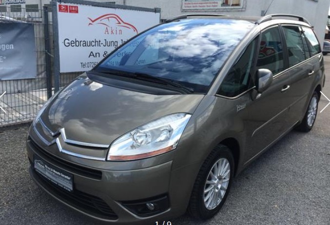 Left hand drive CITROEN C4 GRAND PICASSO 1.8 16V ADVANCE 7 SEATS